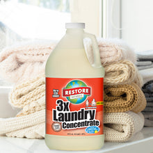 Load image into Gallery viewer, Restore Naturals 3x Laundry Detergent 64 oz. Life style image