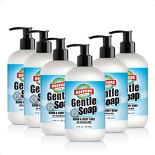 Load image into Gallery viewer, 12 oz. Gentle Soap 6 pack non-toxic, biodegradable, eco-friendly, natural household cleaner