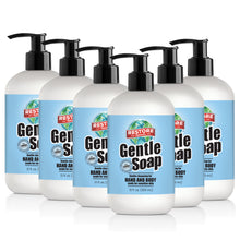 Load image into Gallery viewer, 12 oz. Gentle Soap 6 pack non-toxic, biodegradable, eco-friendly, natural household cleaner