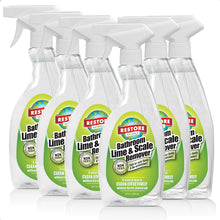 Load image into Gallery viewer, bathroom Lime & scale remover 6 pack non-toxic, biodegradable, eco-friendly, natural household cleaner