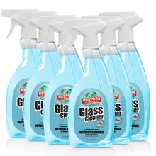Load image into Gallery viewer, Glass Cleaner 22 oz. 6 pack non-toxic, biodegradable, eco-friendly, natural household cleaner