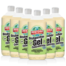 Load image into Gallery viewer, Dishwasher Gel 32 oz 6 Pack non-toxic, biodegradable, eco-friendly, natural household cleaner