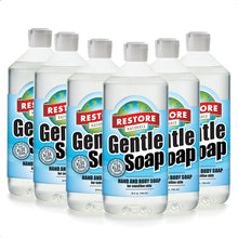 Load image into Gallery viewer, 32 oz. Gentle Soap 6 pack non-toxic, biodegradable, eco-friendly, natural household cleaner