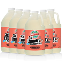 Load image into Gallery viewer, 3x Laundry Concentrate 64 oz 6 pack non-toxic, biodegradable, eco-friendly, natural household cleaner