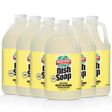 Load image into Gallery viewer, Dish Soap 64 oz. 6 Pack non-toxic, biodegradable, eco-friendly, natural household cleaner