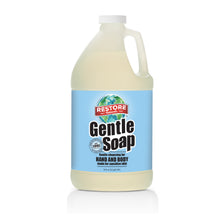 Load image into Gallery viewer, 64 oz. Gentle Soap non-toxic, biodegradable, eco-friendly, natural household cleaner - front label