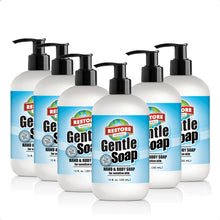 Load image into Gallery viewer, 12 oz. Gentle Soap 6 pack non-toxic, biodegradable, eco-friendly, natural household cleaner
