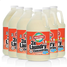 Load image into Gallery viewer, 3x Laundry Concentrate 64 oz 6 pack non-toxic, biodegradable, eco-friendly, natural household cleaner
