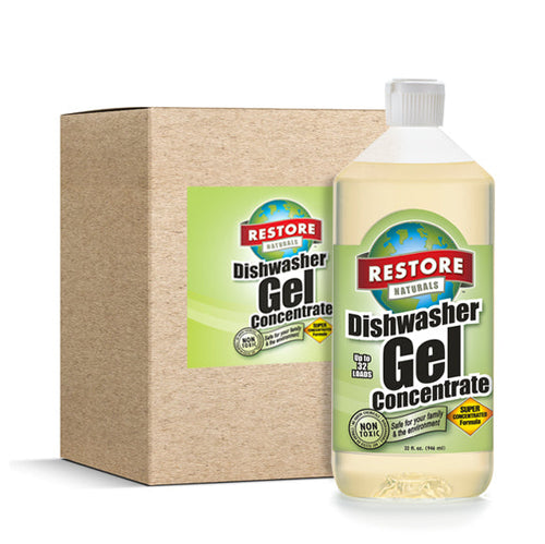Dishwasher Gel 32 oz 6 Pack non-toxic, biodegradable, eco-friendly, natural household cleaner