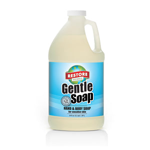 64 oz. Gentle Soap non-toxic, biodegradable, eco-friendly, natural household cleaner - front label