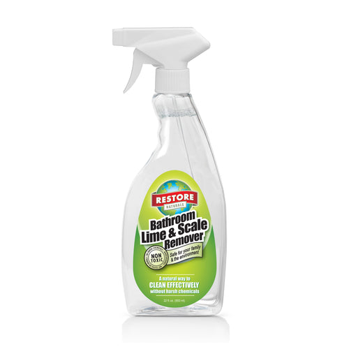 Bathroom Lime & Scale Remover non-toxic, biodegradable, eco-friendly, natural household cleaner Front Label